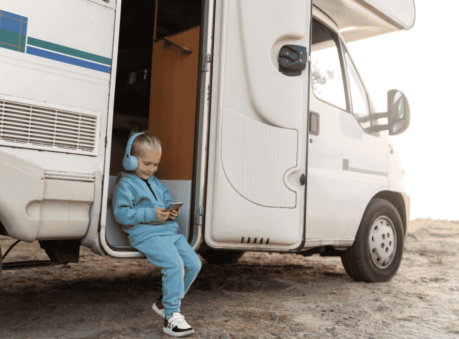 Motorhome with Kid