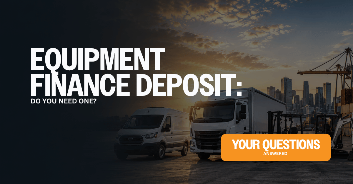 equipment finance deposit